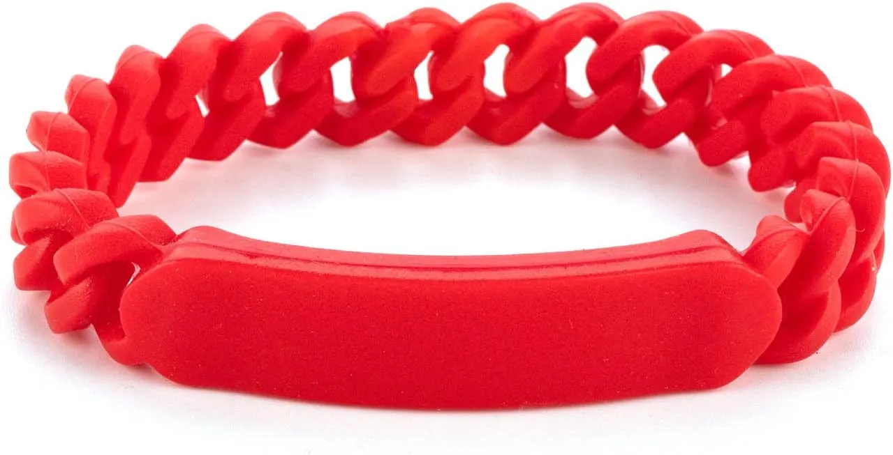 SHNIAN Soft Rubber Wristband Comfortable Silicone Chain Bracelet Jewish Prayer Charm Modern Hebrew Blessing Cuff Wristbands Personalized Engraving Bracelet for Men Women, (Multiple Colors) 7.87"