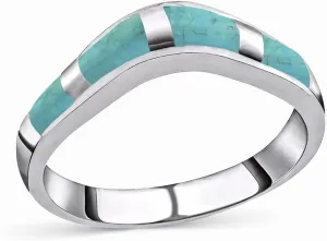 Shop LC Santa Fe Style Turquoise Ring for Women 925 Sterling Silver Band Boho Western Jewelry Birthday Gifts for Women Promise Rings Size 10 Birthday Gifts