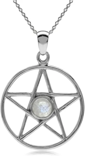 Silvershake 5MM Round Shape Gemstone Antique Finishing or Yellow Gold Plated 925 Sterling Silver Pentagram Star Pentacle Wiccan Pendant or Pendant with 18 Inch Chain Necklace Jewelry for Women Silvershake 5MM Round Shape Gemstone Antique Finishing or Yellow Gold Plated 925 Sterling Silver Pentagram Star Pentacle Wiccan Pendant or Pendant with 18 Inch Chain Necklace Jewelry for Women