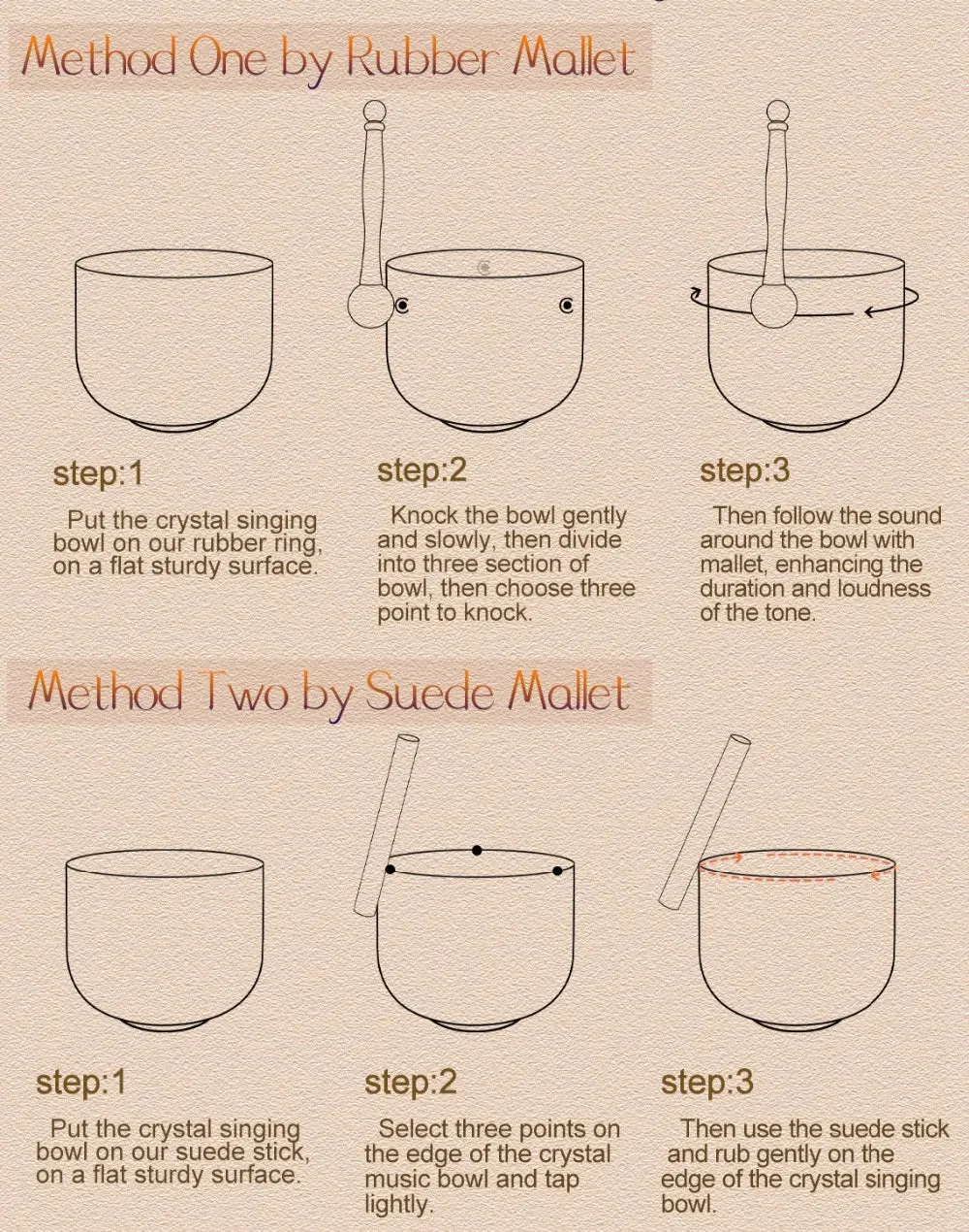 Singing bowl set of 7 Brightly Colored Alchemy Bowls for Sound Healing