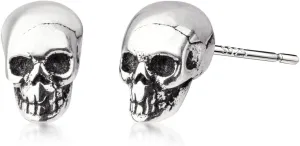Skull Earrings 925 Sterling Silver Stud Earrings for Men Vintage Goth Earrings for Boys and Girls Unisex Stud Earrings for Party
