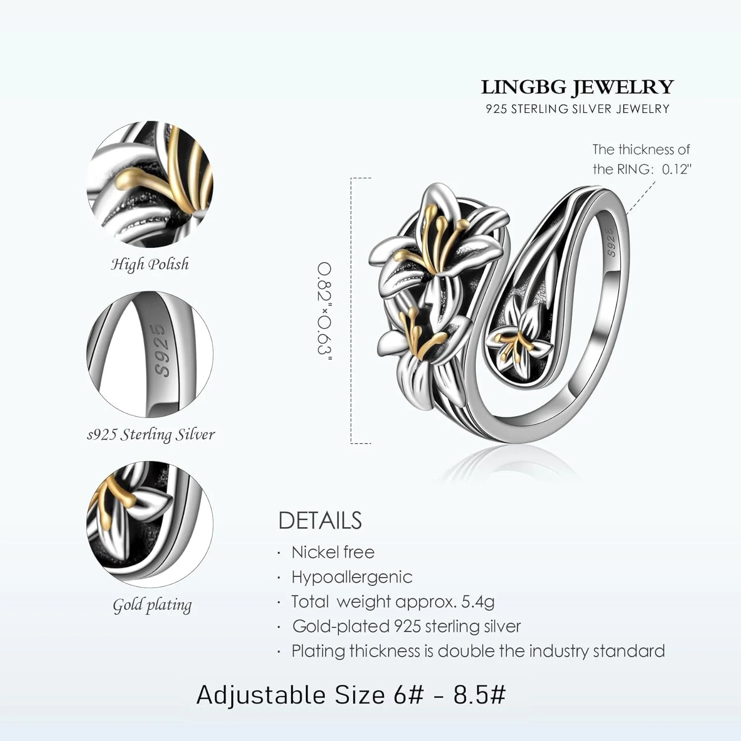 Spoon Rings for Women 925 Sterling Silver Sunflower Adjustable Thumb Spoon Rings Celtic Knot Promise Engagement Statement Boho Vintage Finger Open Antique Rings Jewelry