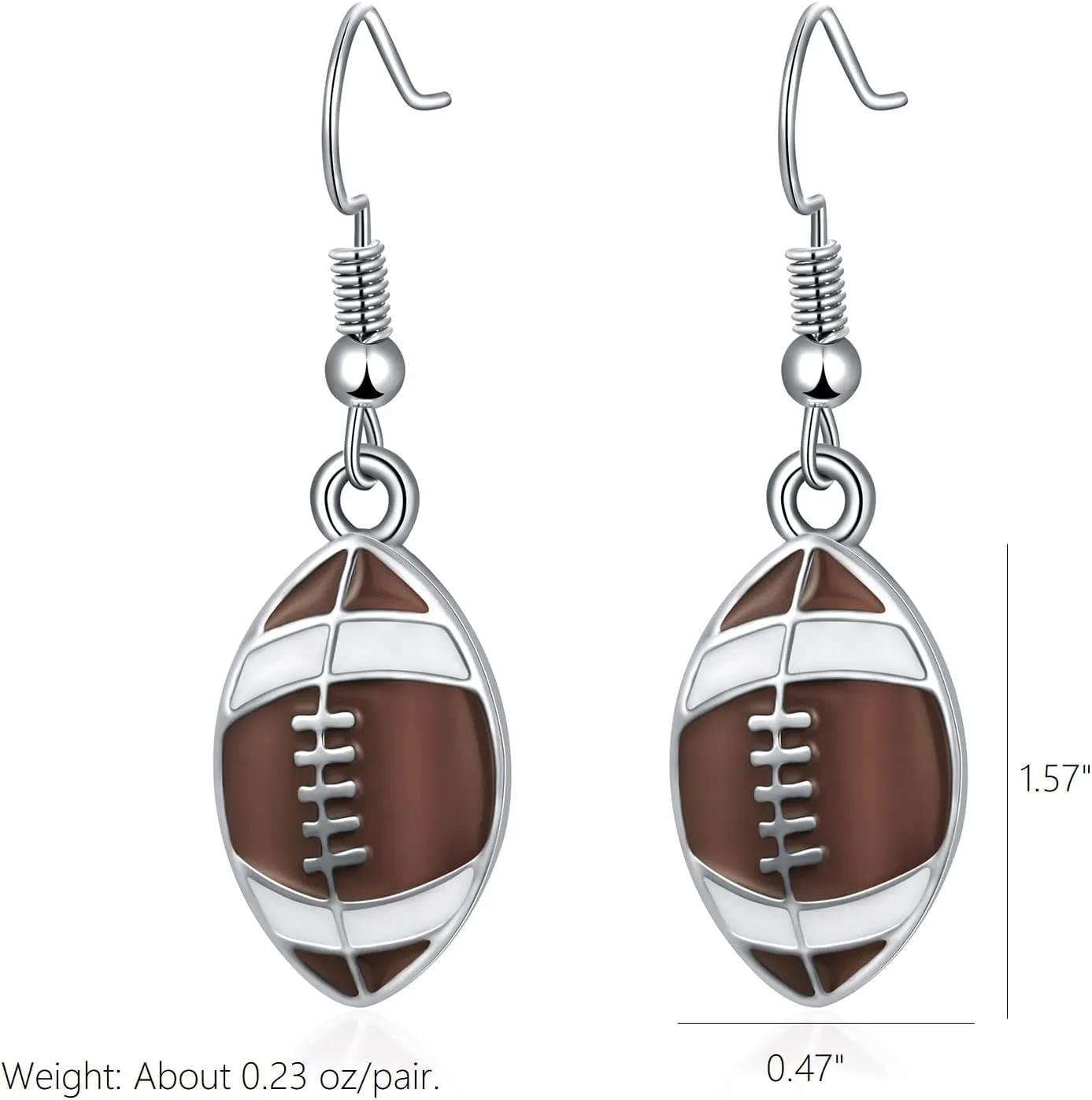 Sport Ball Dangle Earrings, Football, Basketball, Soccer, Volleyball, Baseball Earrings for Women Fans