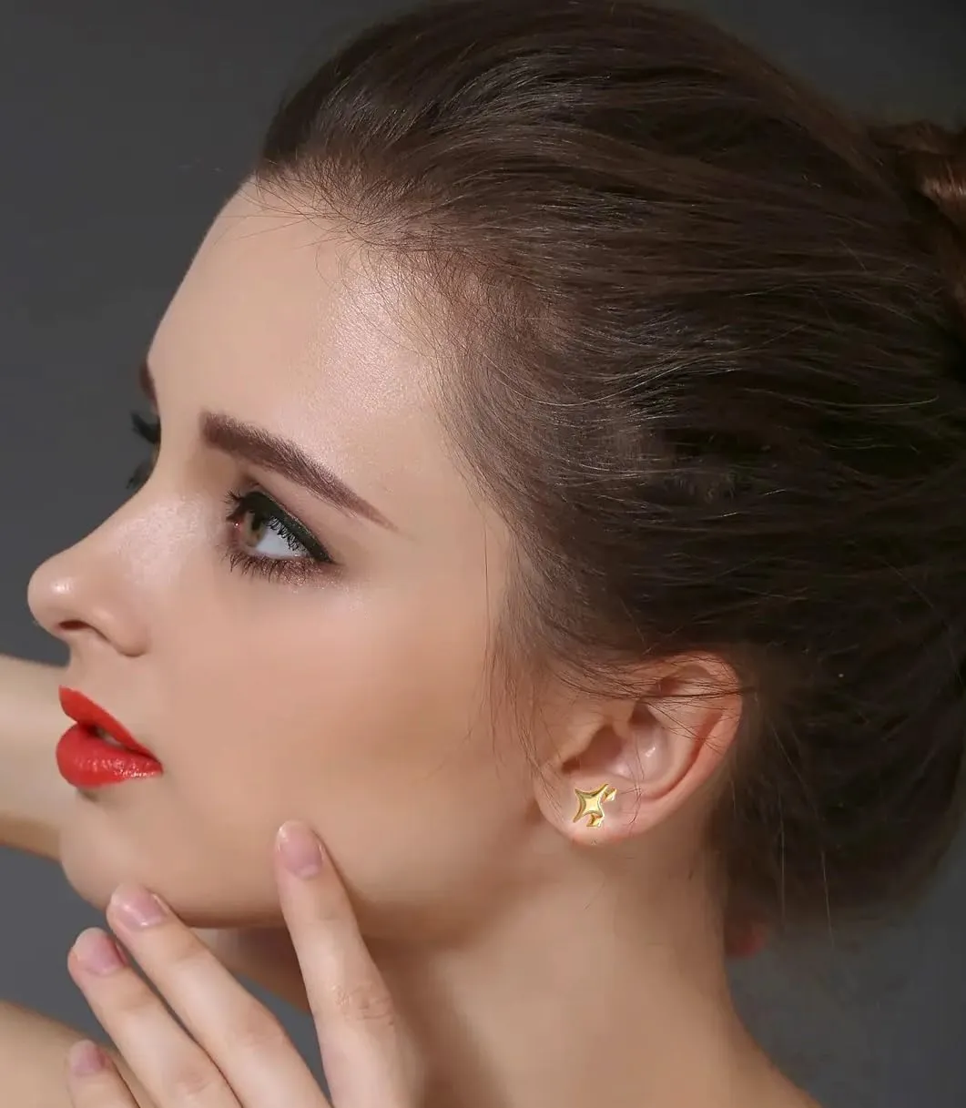 Star Stud Earrings for Women Gold Plated Trendy Hypoallergenic Cute Tiny Personalized Earrings Dainty Dangle Studs Jewelry