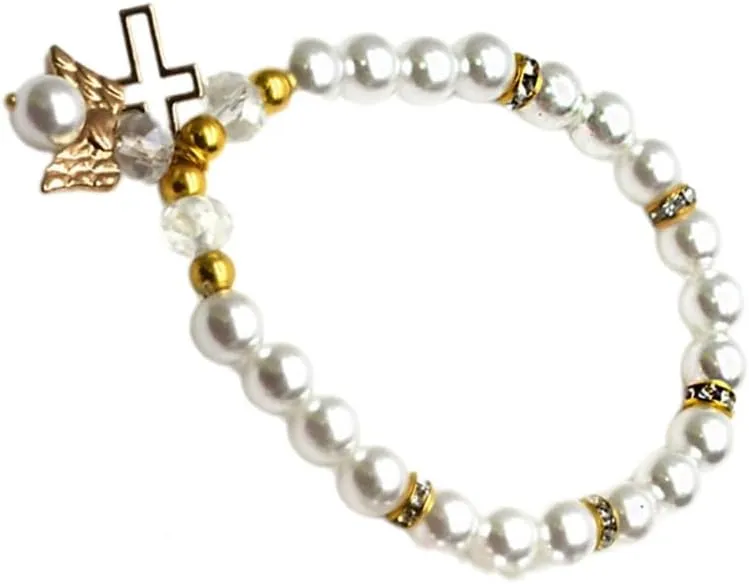 Stylish Stretch Bracelet Religious Charm Bracelet Religious Pendant Bracelet Wrist Jewelry Gift for Fashionable Lover