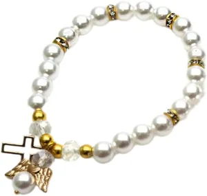 Stylish Stretch Bracelet Religious Charm Bracelet Religious Pendant Bracelet Wrist Jewelry Gift for Fashionable Lover