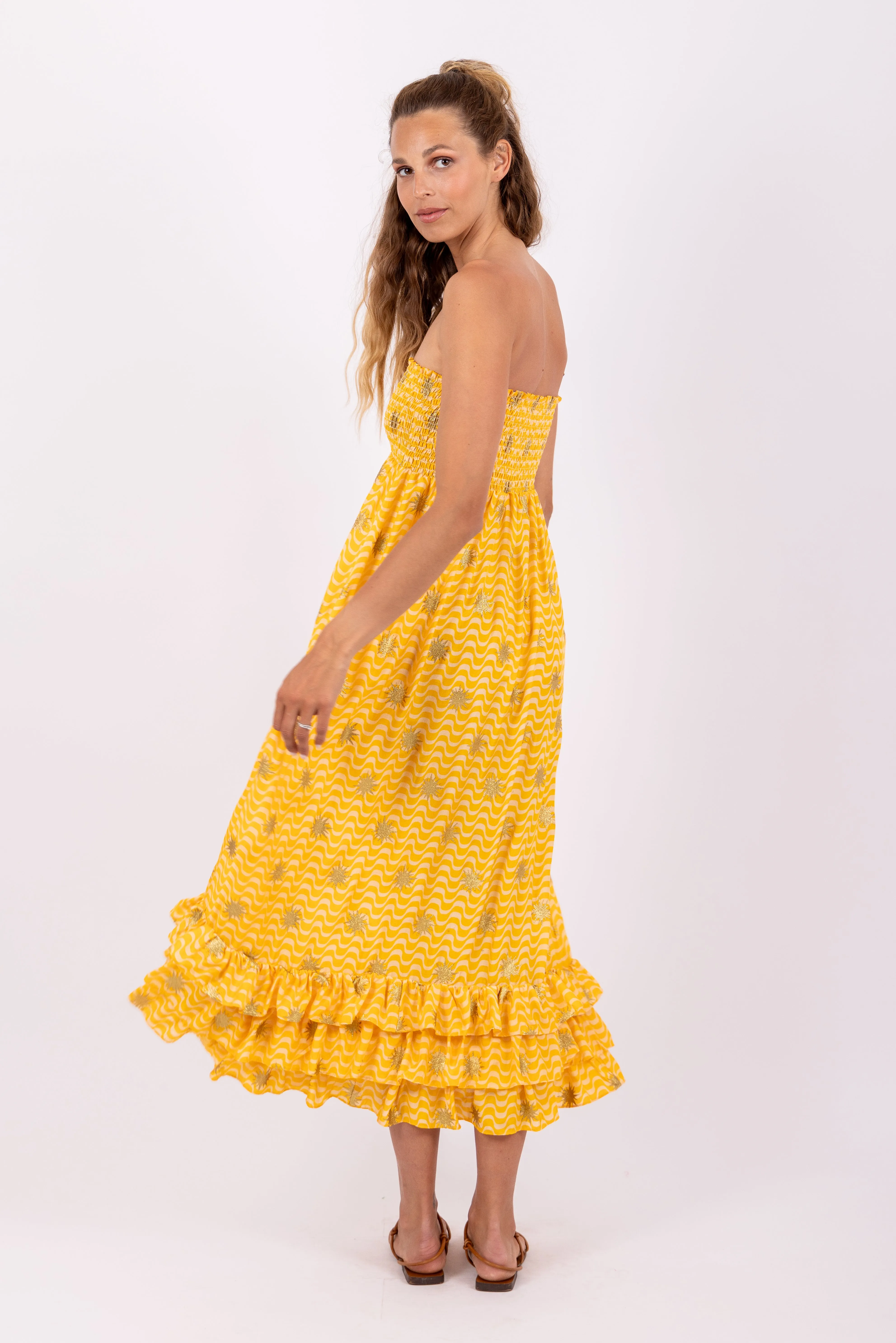 Sundress Pooja Dress in Yellow
