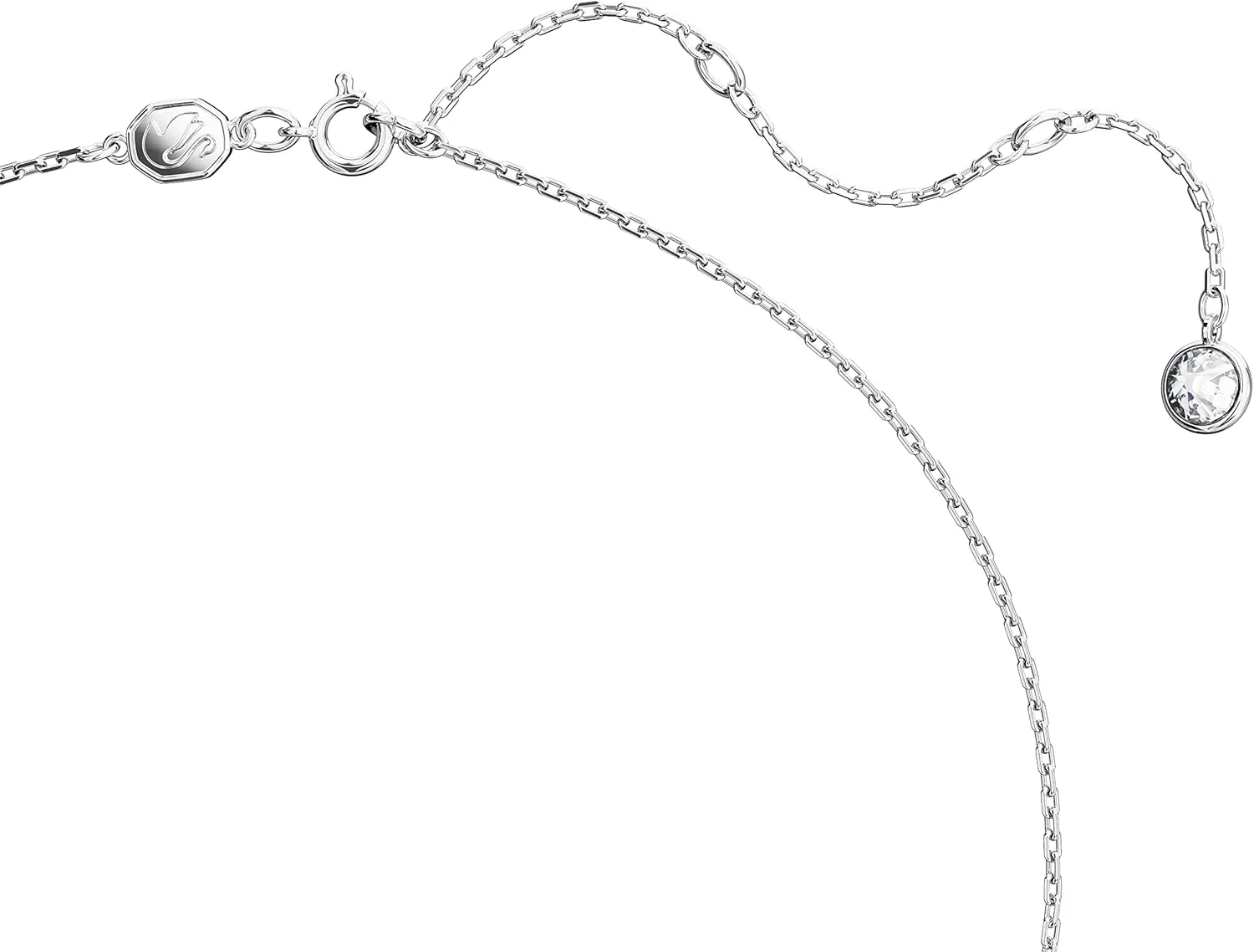 Swarovski Iconic Swan Crystal Necklace, Earrings, Bracelet Jewelry Collection, Clear Crystals on a Rhodium Tone Finish