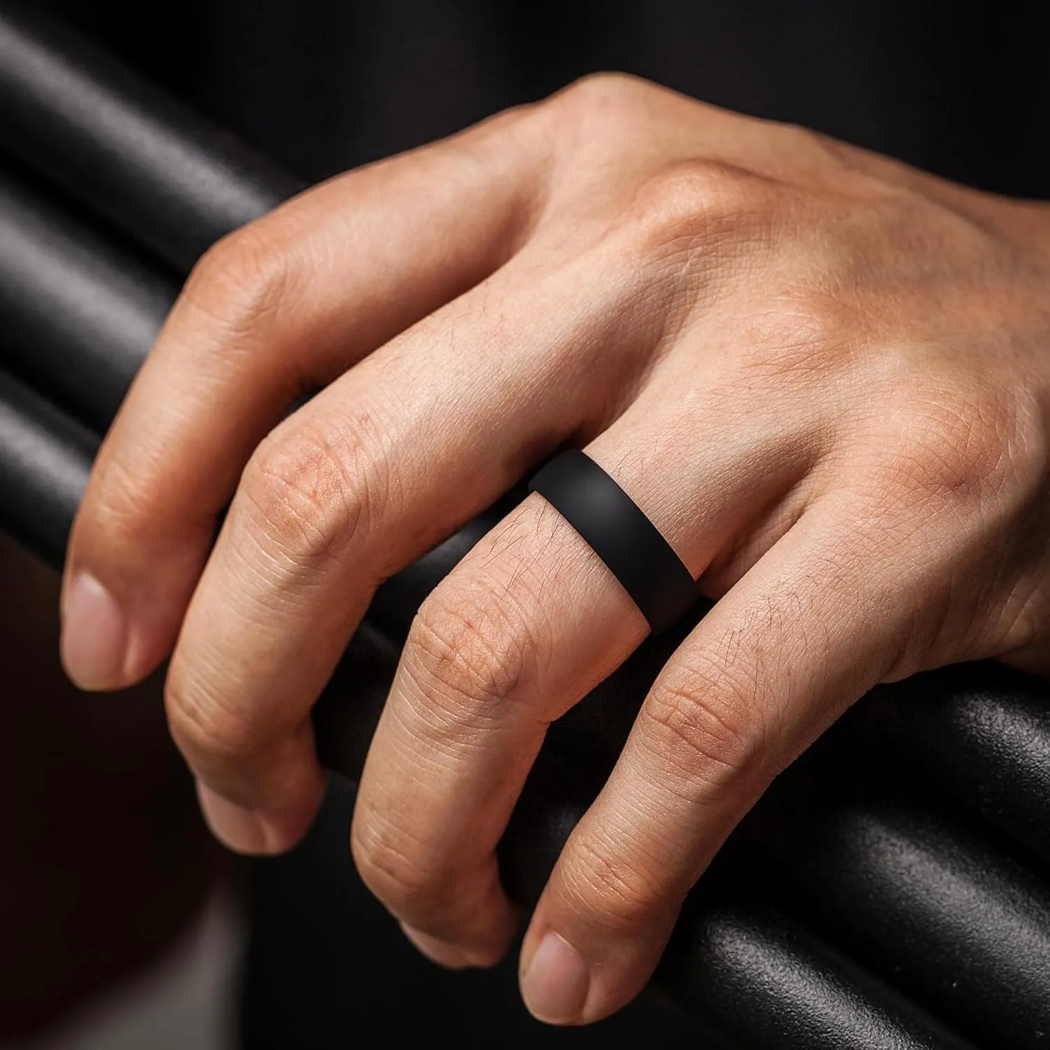 ThunderFit Unisex Silicone Wedding Rings, Rubber Engagement Bands, Variety Multipack 1,4,7