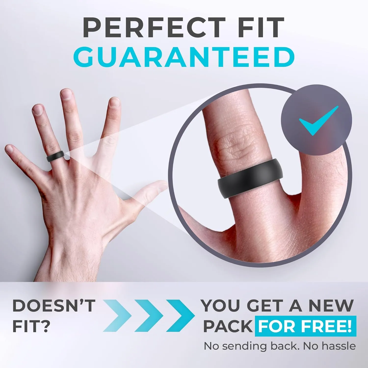 ThunderFit Unisex Silicone Wedding Rings, Rubber Engagement Bands, Variety Multipack 1,4,7