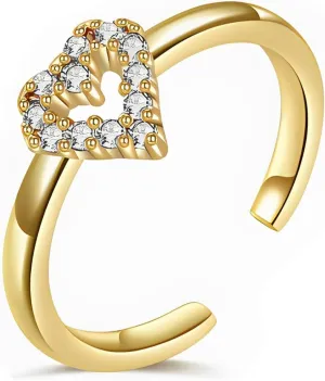 Toe Ring for Women Heart/Star/Spiral/Dolphin/Infinitely Foot Finger Rings Adjustable Open Toe Ring Summer Foot Jewelry