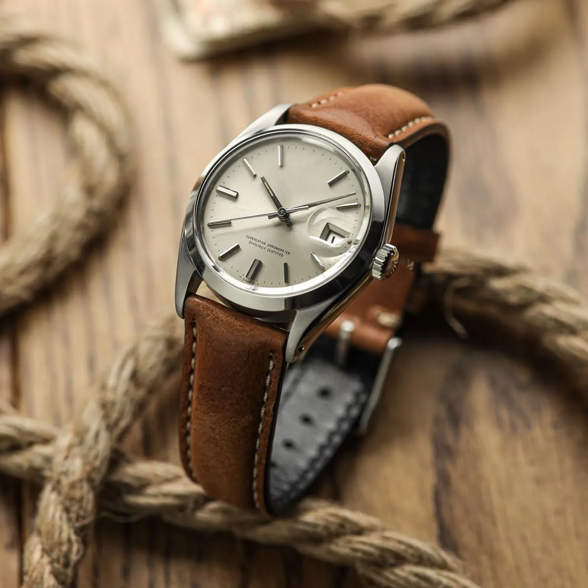 Vintage Highley Certified Genuine Italian Leather Replacement Watch Strap. Stylish and Durable Mens Wristwatch Strap. Padded for Comfort. Easy to Fit - 18mm, 19mm, 20mm, 21mm, 22mm