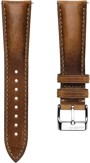 Vintage Highley Certified Genuine Italian Leather Replacement Watch Strap. Stylish and Durable Mens Wristwatch Strap. Padded for Comfort. Easy to Fit - 18mm, 19mm, 20mm, 21mm, 22mm