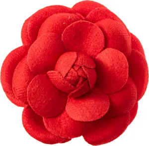 Vintage Style Elegant Camellia Fabric Flower Brooch Pin Scarf Bridal Dress Wedding Accessories Jewelry Gift