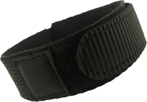 Watch Band Nylon One Piece Wrap Sport Strap Black Adjustable Hook and Loop 20mm