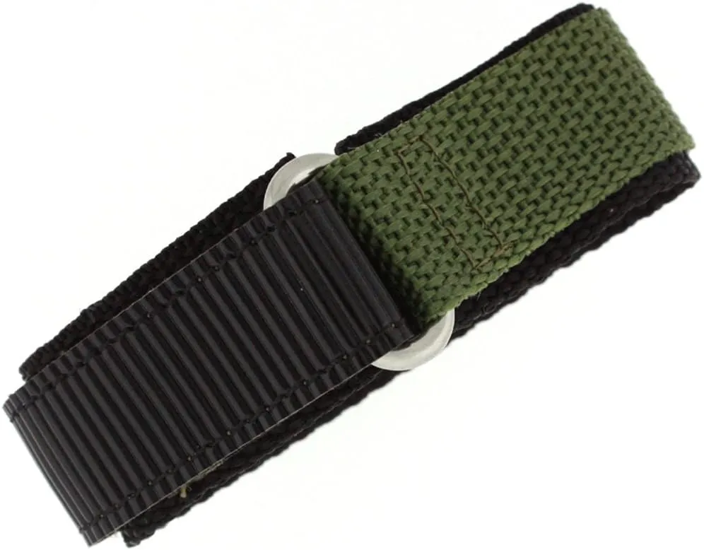 Watch Band Nylon One Piece Wrap Sport Strap Military Adjustable Velcro 18 millimeter