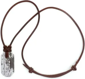 Wazoo Viking Whetstone Pendant | Knife Sharpener Necklace | Arkansas Novaculite on Leather Cord | Norse Inspired Knotwork