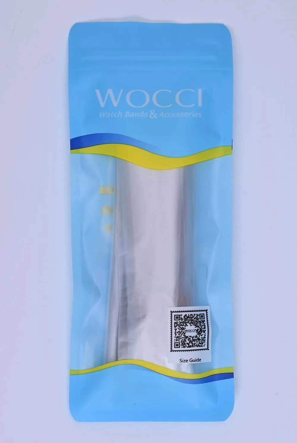 WOCCI 20mm Vintage Leather Watch Band with Black Buckle, Replacement Bands (Black)