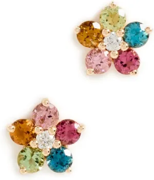 Women's Tourmaline and Diamond Aurora Studs