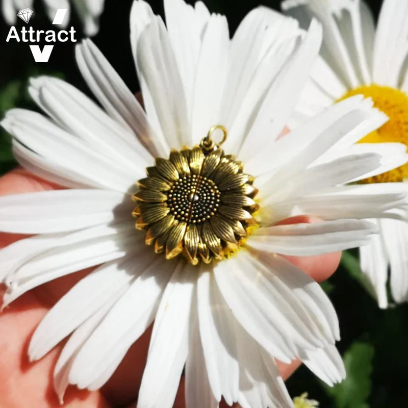You Are My Sunshine Open Locket Sunflower Pendant Necklace  Boho Jewelry Friendship Gifts Bff Letter Necklace Collier